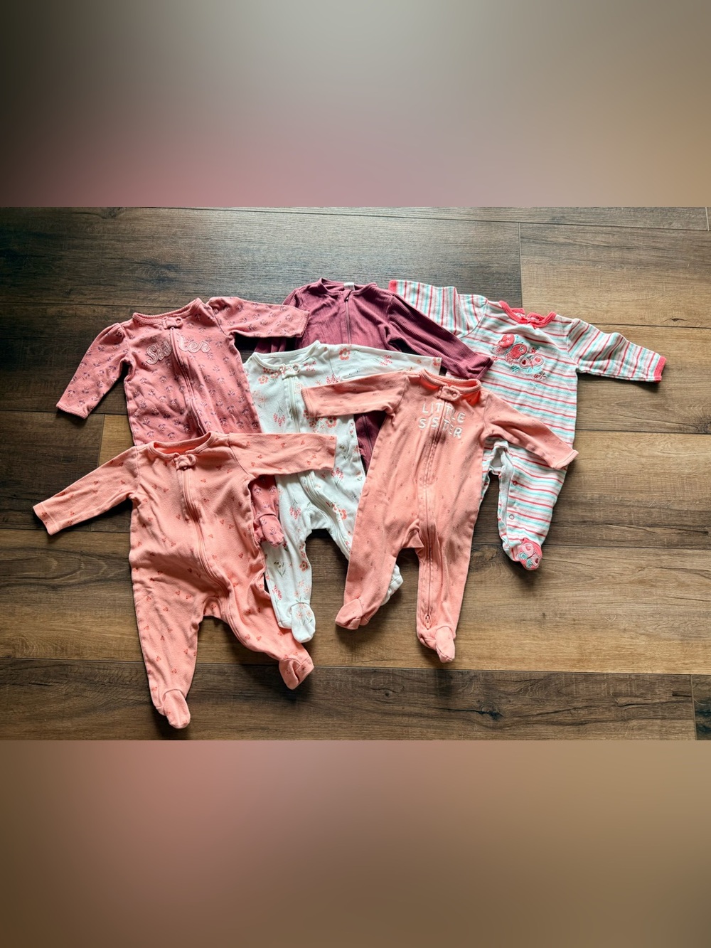 Baby Girl Pajama Bundle Size 6 Months